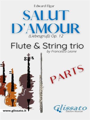 cover image of Salut d'amour--Flute & Strings (parts)